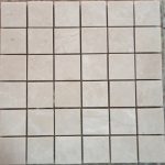 5x5 cm Cilalı Bej Mermer Mozaik